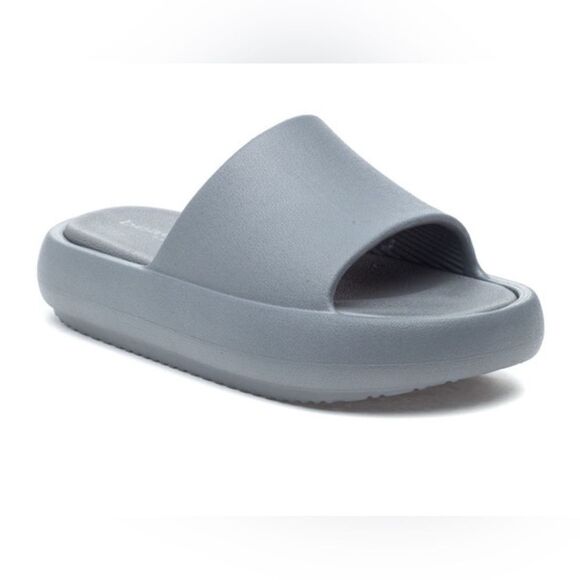 J/Slides Beach Slides SQUISH Grey EVA NEW size 8 - Picture 1 of 14